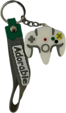 N64 Controller Keychain Medal - White