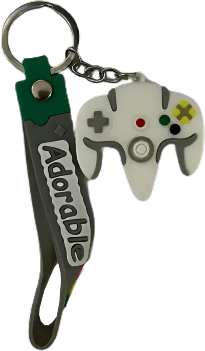 ميدالية سلسلة مفاتيح على شكل كنترولر N64 نينتندو سويتش - أبيض  للبيع في مصر من خلال Games2Egypt