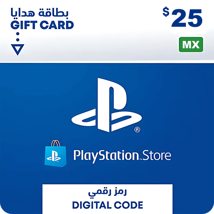 بطاقة شحن بلايستيشن ستور 25 دولار - المكسيك  للبيع في مصر من خلال Games2Egypt