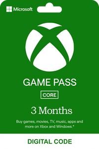  Xbox Game Pass Core 3 Months Key Global