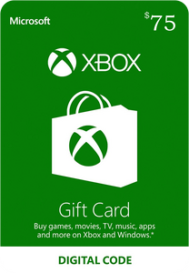 Xbox Live $75 Gift Card Canada