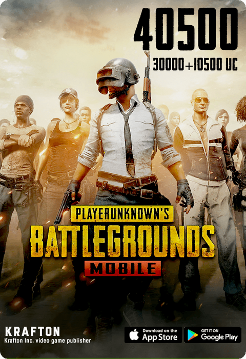 بابجي موبايل يو سي (شدات) - 30000 يو سي + 10500 UC   للبيع في مصر من خلال Games2Egypt