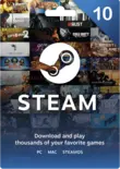 Steam Wallet Gift Card 10 USD Steam Key TURKEY