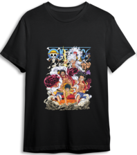 One Piece LOOM Oversized T-Shirt - Black (97419)