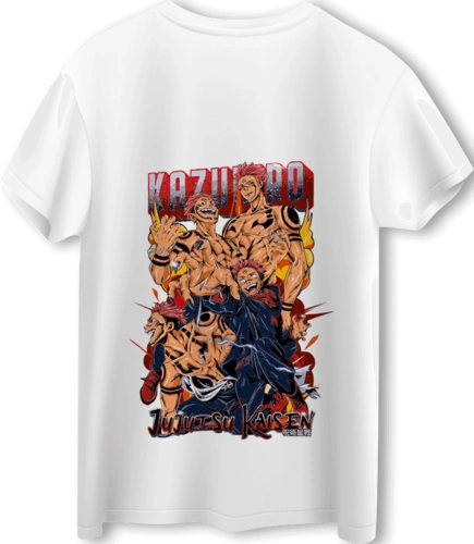 Jujutsu Kaisen Sukuna LOOM Oversized T-Shirt - Off White