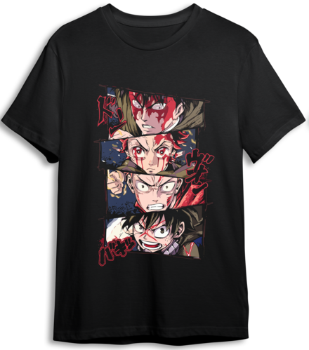 Anime LOOM Oversized T-Shirt - Black
