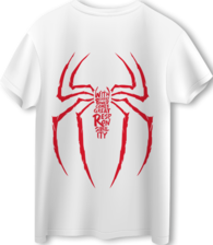 Spider-Man Logo Goku LOOM Oversized T-Shirt - Off White