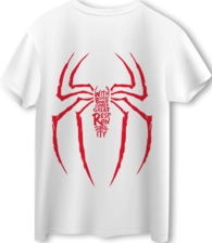 Spider-Man Logo Goku LOOM Oversized T-Shirt - Off White