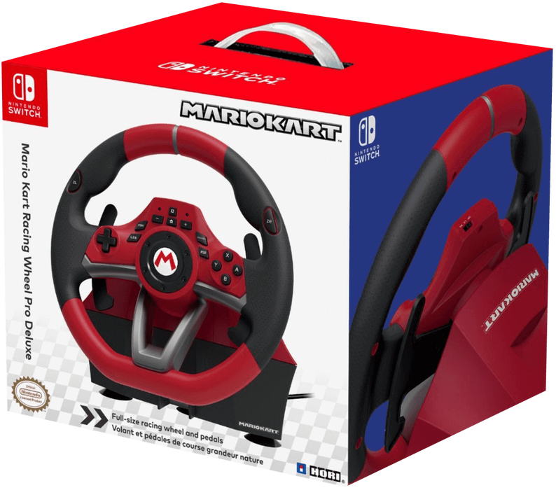 Mario Kart Racing Wheel Pro Deluxe for Nintendo Switch - Red and Black  for sale in Egypt from Games2Egypt