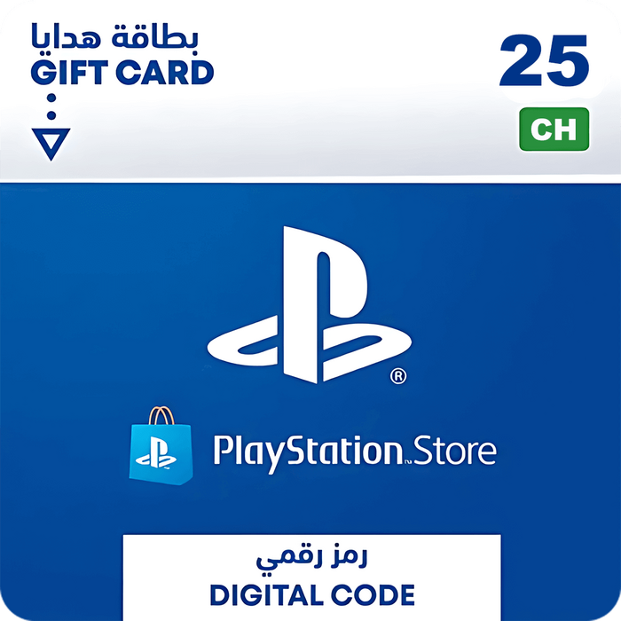 بطاقة شحن بلايستيشن ستور 25 فرنك - سويسرا  للبيع في مصر من خلال Games2Egypt