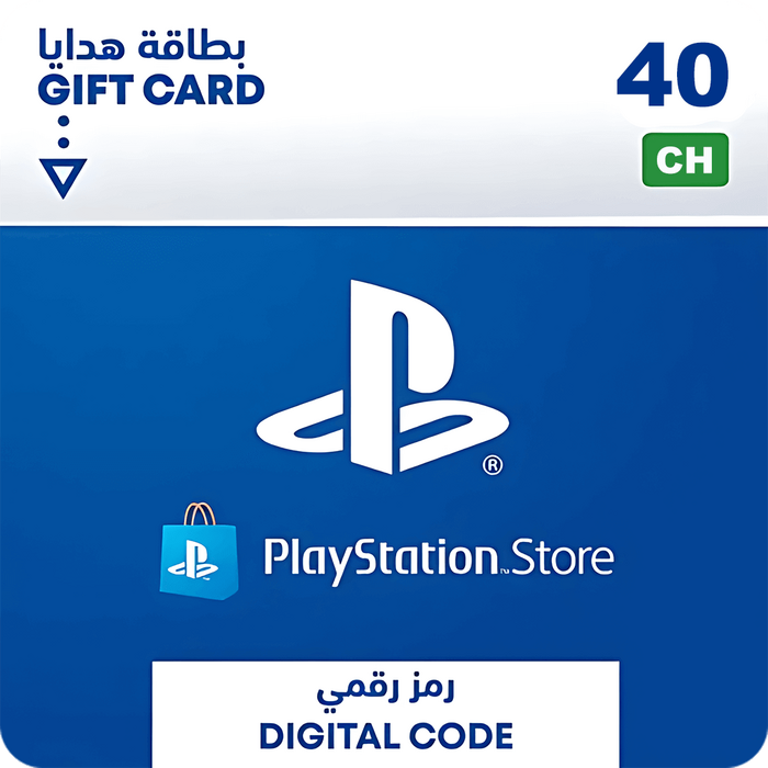 بطاقة شحن بلايستيشن ستور 40 فرنك - سويسرا  للبيع في مصر من خلال Games2Egypt