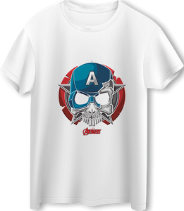 Avengers Captain America LOOM Oversized T-Shirt - Off White