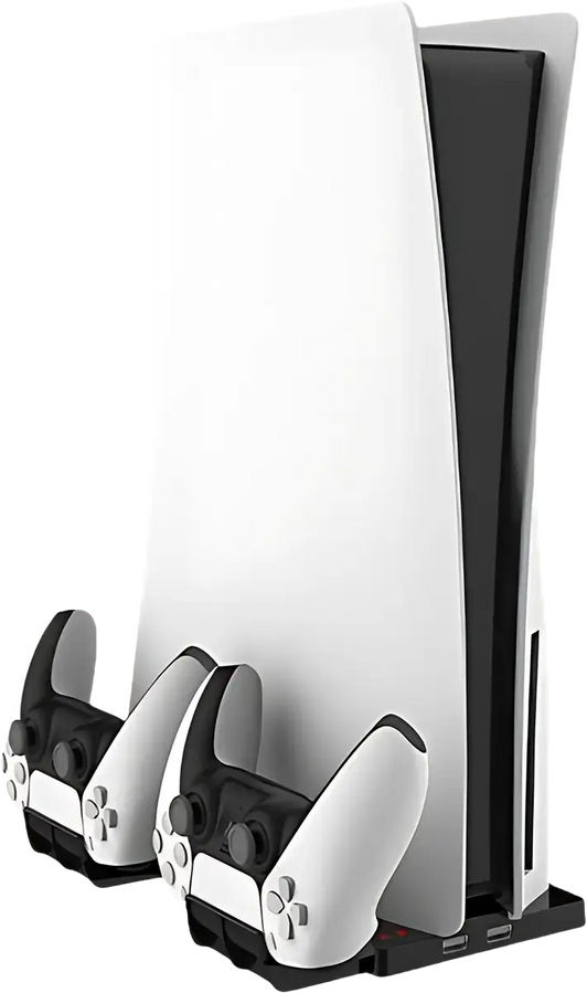 IPLAY Stand with Charging Station for PS5 Console (Digital and Physical) - Black