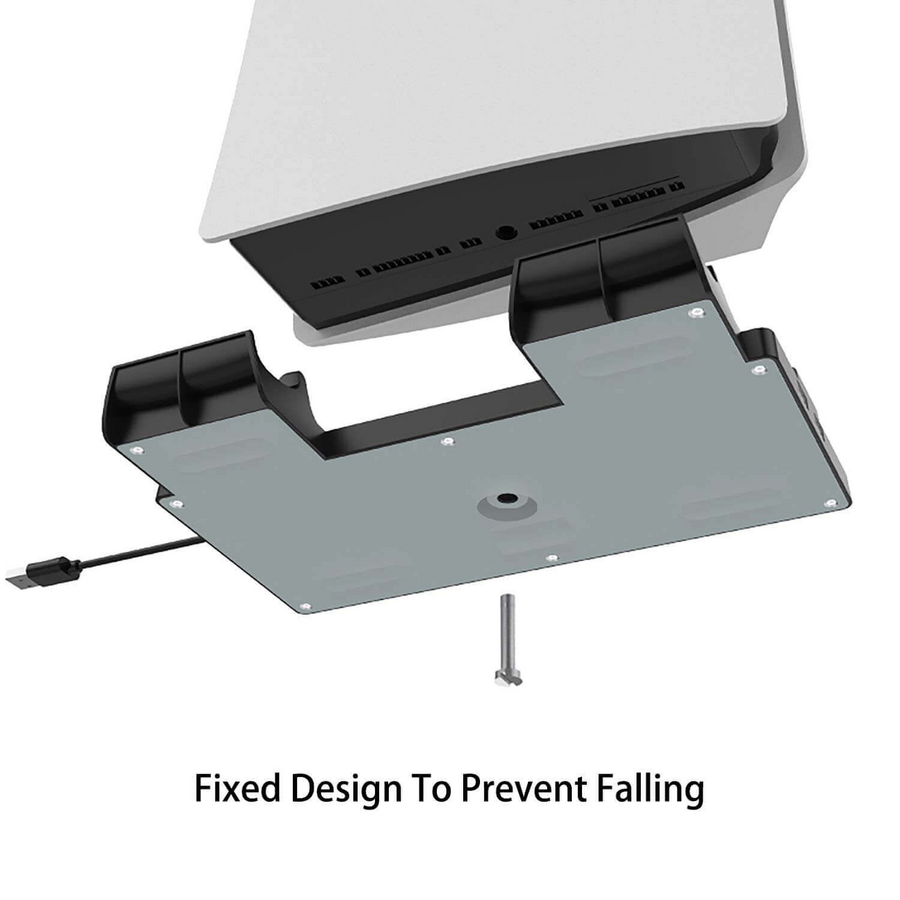 IPLAY Stand with Charging Station for PS5 Console (Digital and Physical) - Black – image 6