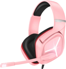 Onikuma X9 RGB Wired Gaming Headset - Pink