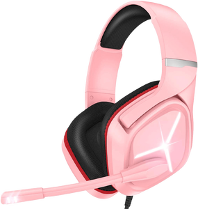 Onikuma X9 RGB Wired Gaming Headset - Pink -  for sale in Egypt from Games2Egypt