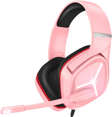 Onikuma X9 RGB Wired Gaming Headset - Pink
