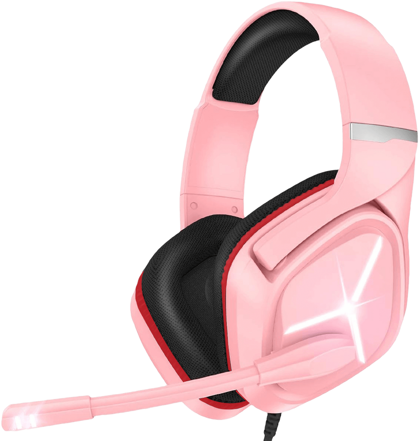 Onikuma X9 RGB Wired Gaming Headset - Pink