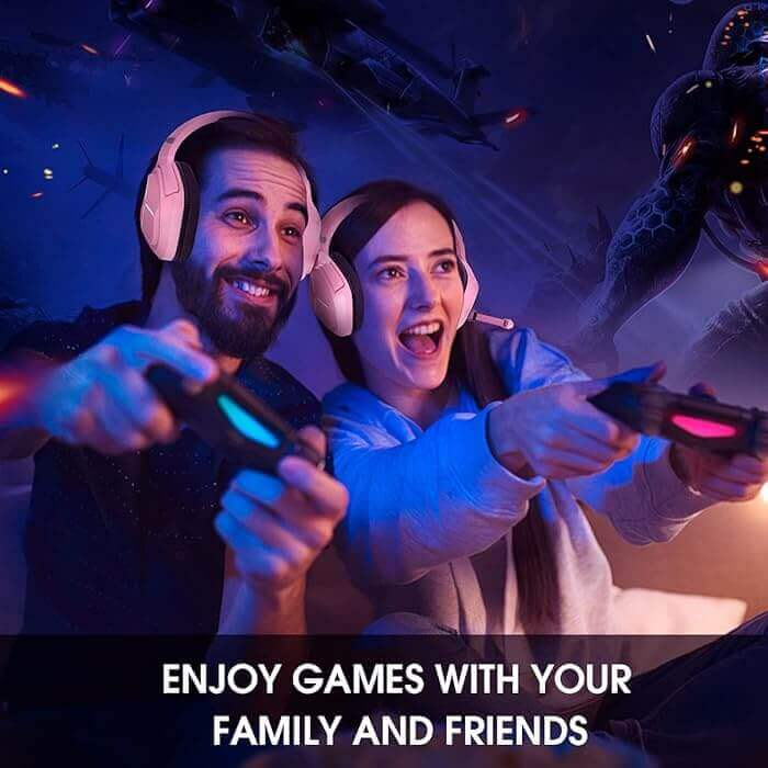 Onikuma X9 RGB Wired Gaming Headset - Pink – image 2