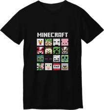 Minecraft Themes LOOM Kids Gaming T-Shirt (99345)