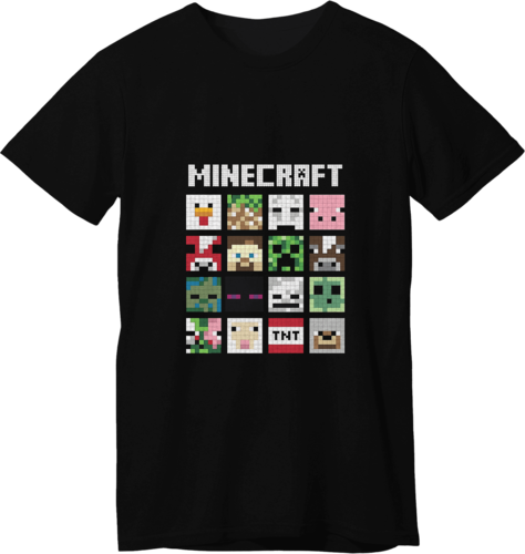 Minecraft Themes LOOM Kids Gaming T-Shirt