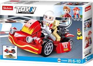 Sluban Town - Karting Building Blocks - 89 PCS