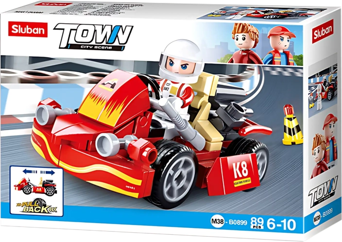 Sluban Town - Karting Building Blocks - 89 PCS