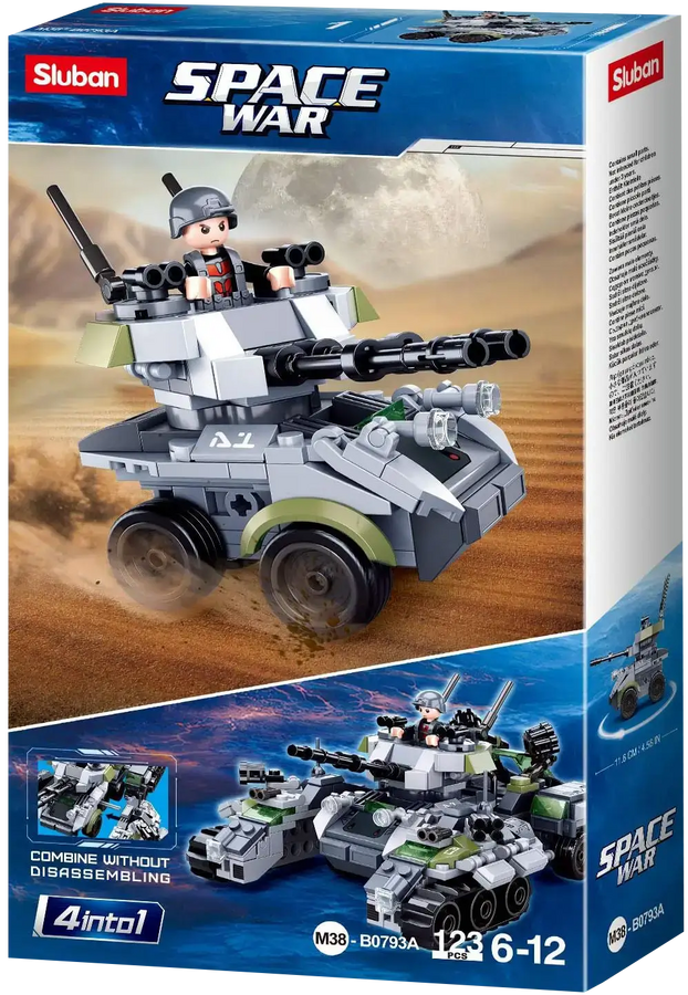 Sluban Space War 4 into 1 Building Blocks (Assorted 1 Pack) – image 2