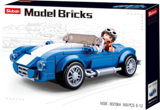 Sluban M38-B0706A Model Bricks-Cobra Gt40 Car Building Blocks