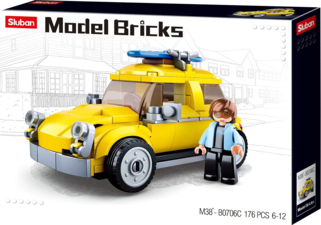 Sluban M38-B0706C Model Bricks-Beetle Car Building Blocks