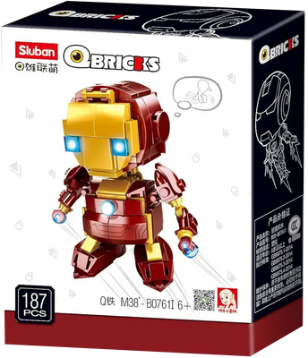 Sluban M38-B0761I Qbricks-Ironman Building Blocks
