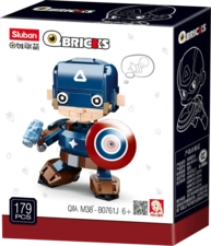 Sluban M38-B0761J Qbricks - Captain America Building Blocks