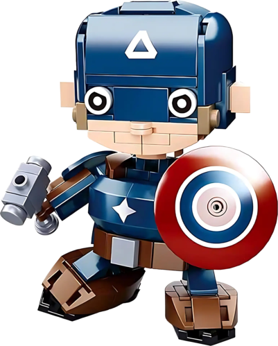Sluban M38-B0761J Qbricks - Captain America Building Blocks