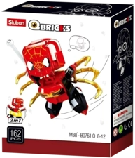 Sluban M38-B0761O Qbricks - Spider-Man 2 In 1 Building Blocks