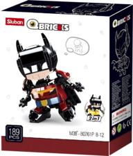Sluban M38-B0761P Qbricks - Batman 2 in 1 Building Blocks