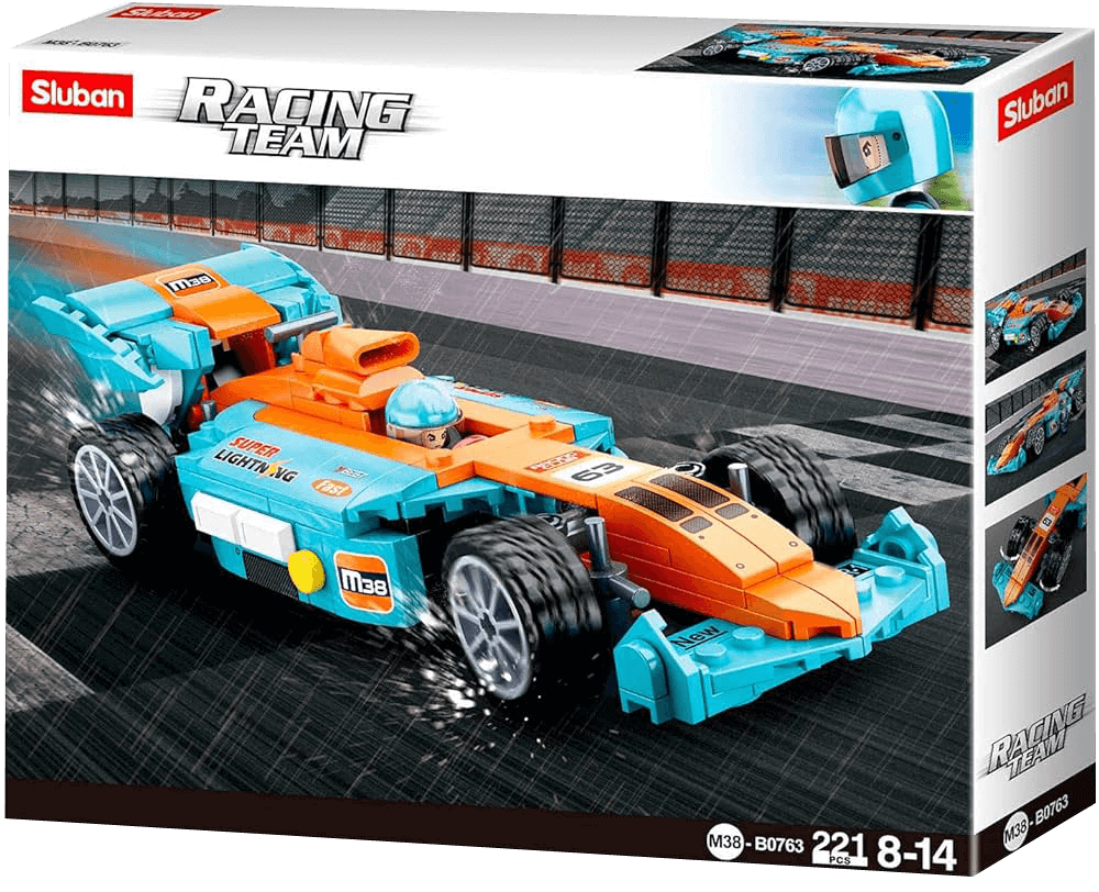 Sluban M38-B0763 Racing Team-Racing Car Building Blocks
