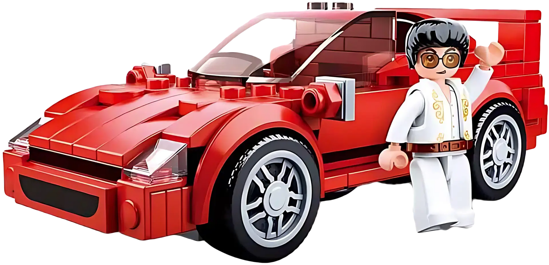 Sluban M38-B0706D Model Bricks-F40 Car Building Blocks – image 2