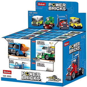 Sluban M38-B0933 Power Bricks- Pull Back Car Building Blocks (Assorted 1 Pack) -  for sale in Egypt from Games2Egypt