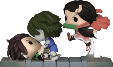 Funko POP! Moments - Anime: Demon Slayer - Tanjiro & Nezuko vs. Temple Demon (Exc)