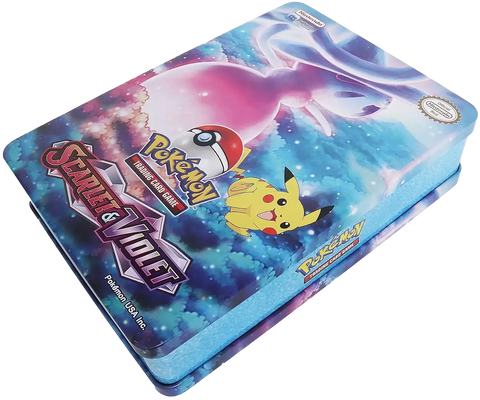 Pokemon Scarlet & Violet Trading Card Game Big Metal Box